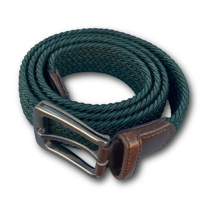 Regent - Woven Elastic Belt - Forest Green - Regent TailoringRegent