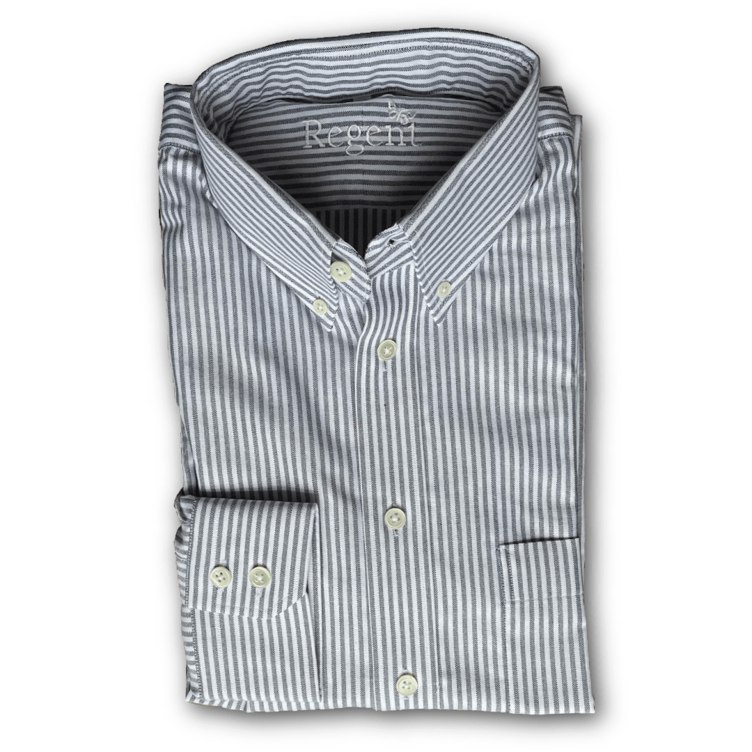 Regent - Yale - Oxford - Button-down - Stripe - Regent Tailoring Salisbury