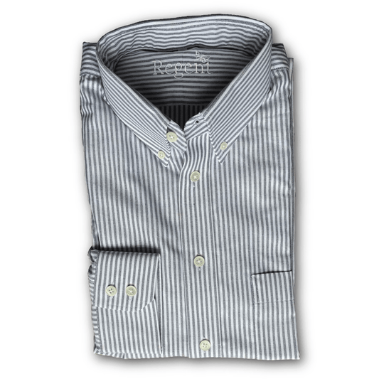 Regent - Yale - Oxford - Button-down - Stripe - Regent Tailoring Salisbury