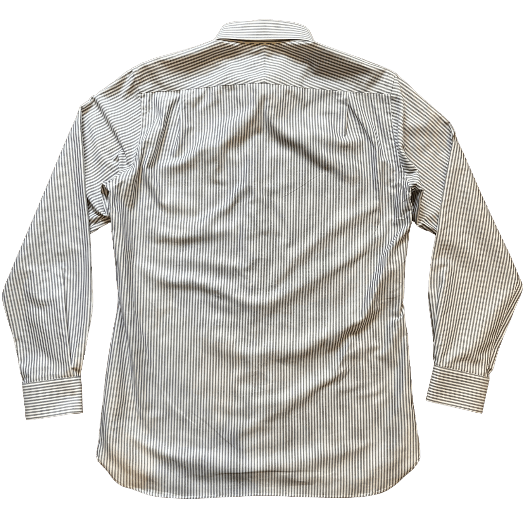 Regent - ‘Yale’ - Oxford Shirt - Grey Stripe - Regent Tailoring Salisbury