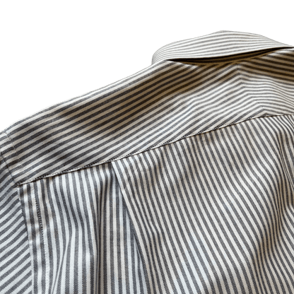 Regent - ‘Yale’ - Oxford Shirt - Grey Stripe - Regent Tailoring Salisbury