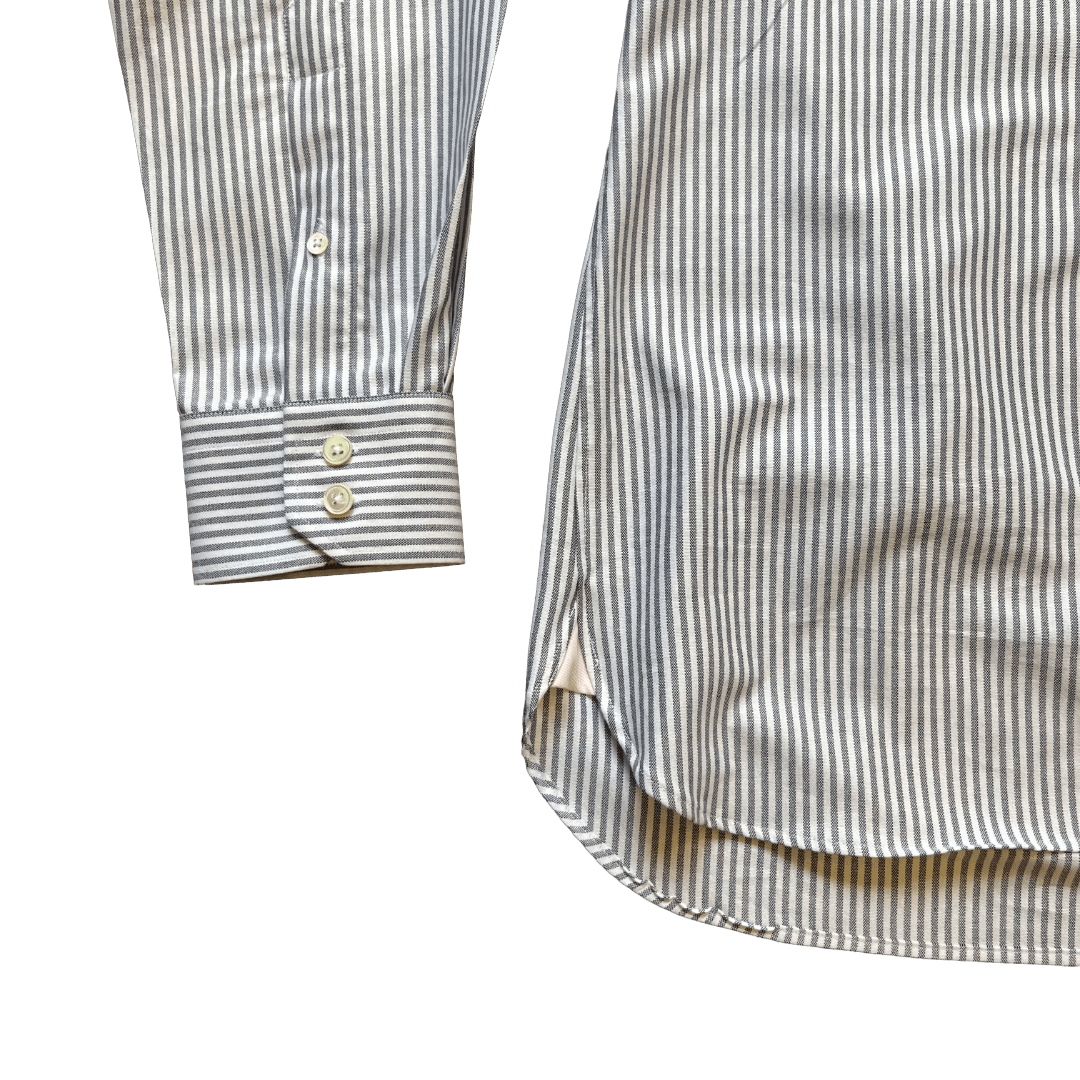 Regent - ‘Yale’ - Oxford Shirt - Grey Stripe - Regent Tailoring Salisbury