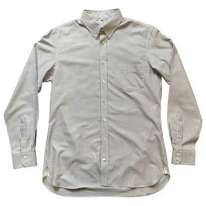 Regent - ‘Yale’ - Oxford Shirt - Grey Stripe - Regent Tailoring Salisbury