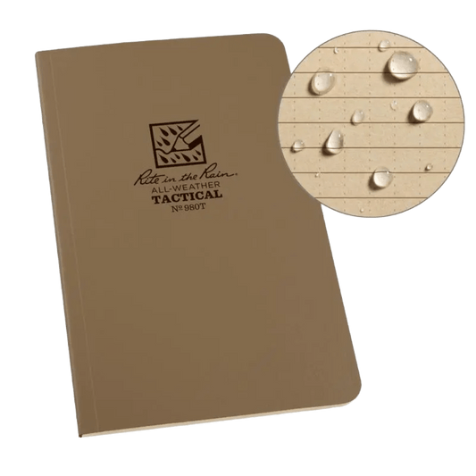 Rite in the Rain - All Weather Tactical Universal Notebook 5" x 8" - Coyote Tan - 980T - Regent Tailoring Salisbury