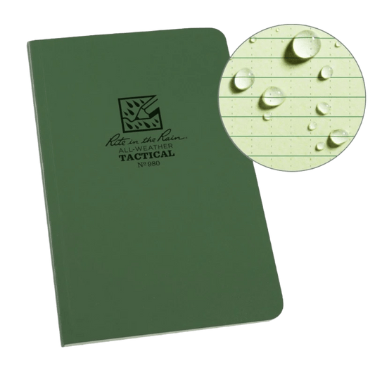 Rite in the Rain - All Weather Tactical Universal Notebook - 5" x 8" - Moss Green - 980 - Regent Tailoring Salisbury