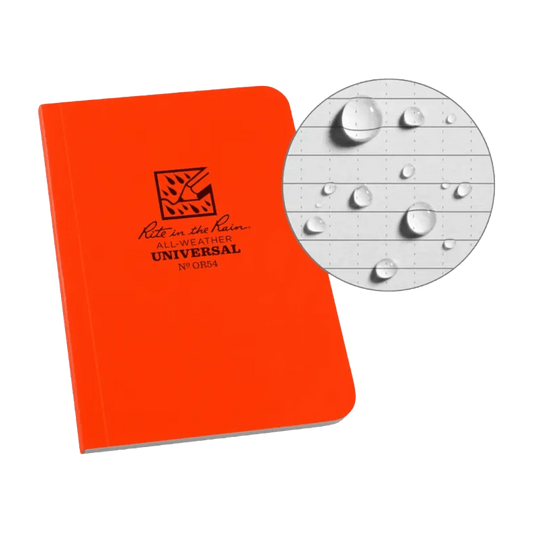 Rite in the Rain - All Weather Universal Notebook 3.5" x 5" - Orange - OR54 - Regent Tailoring Salisbury