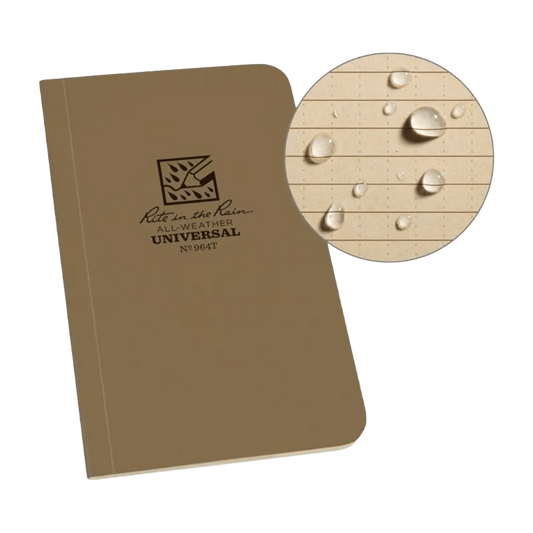 Rite in the Rain - All Weather Universal Notebook 3.5" x 6" - Brown - No. 964T - Regent Tailoring Salisbury