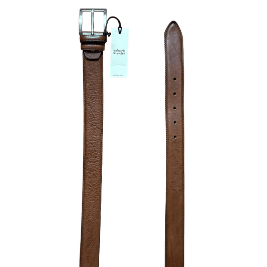Robert Charles- Handmade Leather Belt- Brown - Regent Tailoring Salisbury