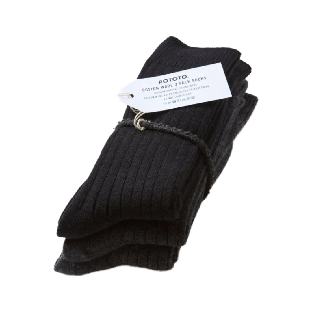 RoToTo - Cotton Wool 3 Pack Socks R1688 - Regent Tailoring Salisbury