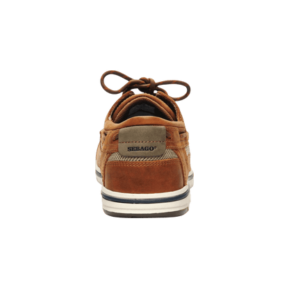 Sebago - Triton Three Eye Leather Boat Shoe - Brown Cinnamon - Regent Tailoring Salisbury