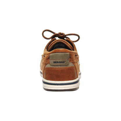 Sebago - Triton Three Eye Leather Boat Shoe - Brown Cinnamon - Regent Tailoring Salisbury