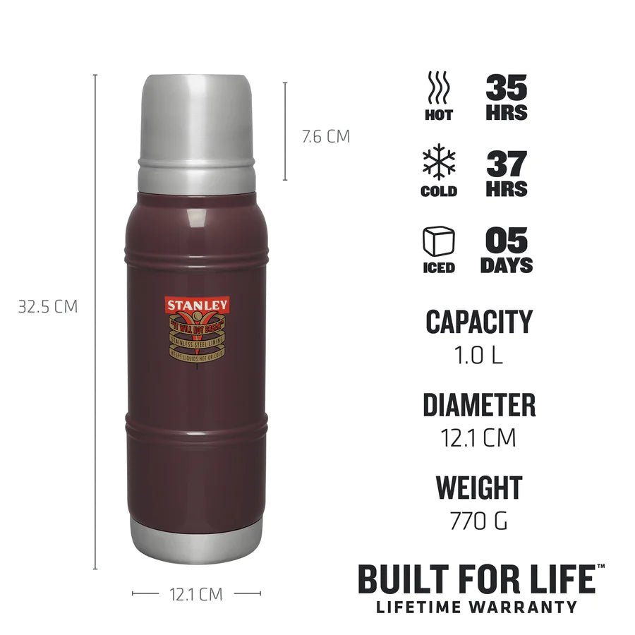 Stanley - Milestones Thermal Bottle - 1940 Garnet Gloss - Regent TailoringStanley