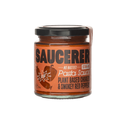 The Saucerer - Plant-Based Chorizo & Smoky Red Pepper Pasta Sauce - 190g - Regent Tailoring Salisbury