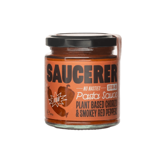 The Saucerer - Plant-Based Chorizo & Smoky Red Pepper Pasta Sauce - 190g - Regent Tailoring Salisbury