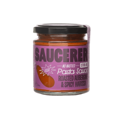 The Saucerer - Roasted Aubergine & Spicy Harissa Pasta Sauce - 190g - Regent Tailoring Salisbury