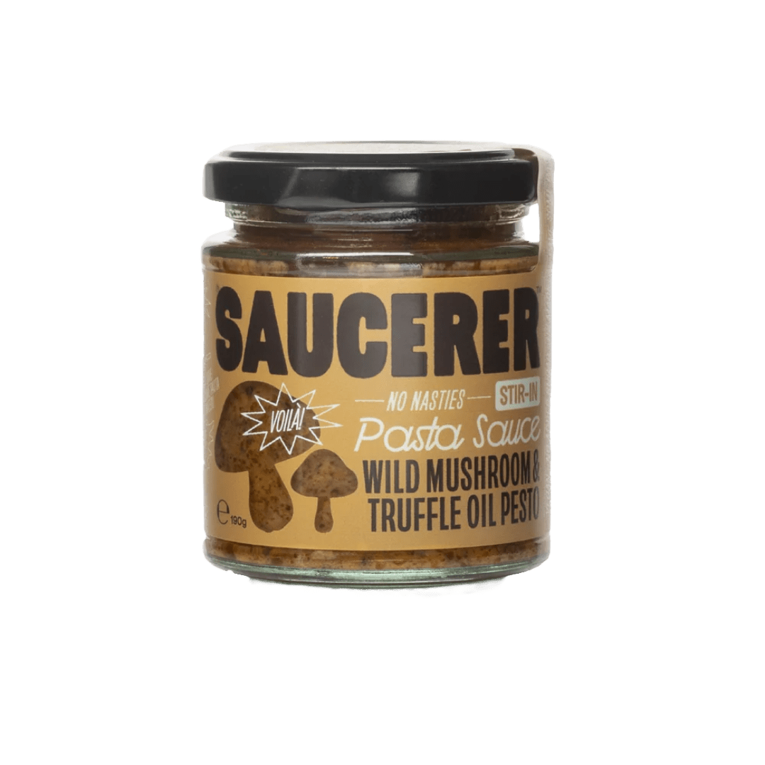 The Saucerer - Wild Mushroom & Truffle Oil Pesto - 190g - Regent Tailoring Salisbury
