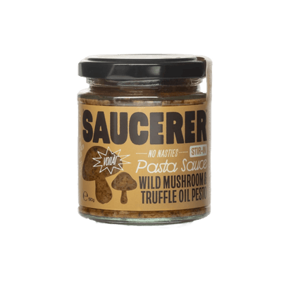 The Saucerer - Wild Mushroom & Truffle Oil Pesto - 190g - Regent Tailoring Salisbury