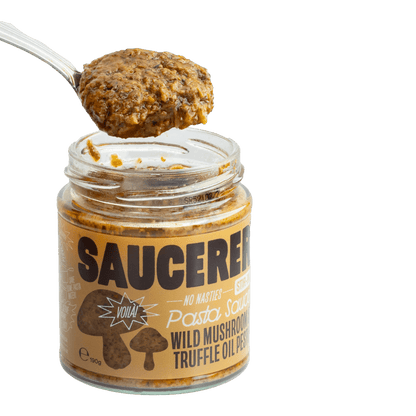 The Saucerer - Wild Mushroom & Truffle Oil Pesto - 190g - Regent Tailoring Salisbury