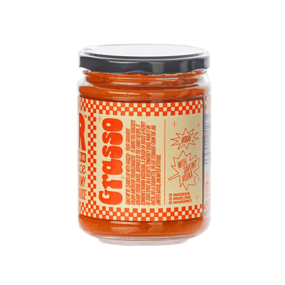 The Saucerer x Grasso - Creamy Tomato Vodka Pasta Sauce - 510g - Regent Tailoring Salisbury