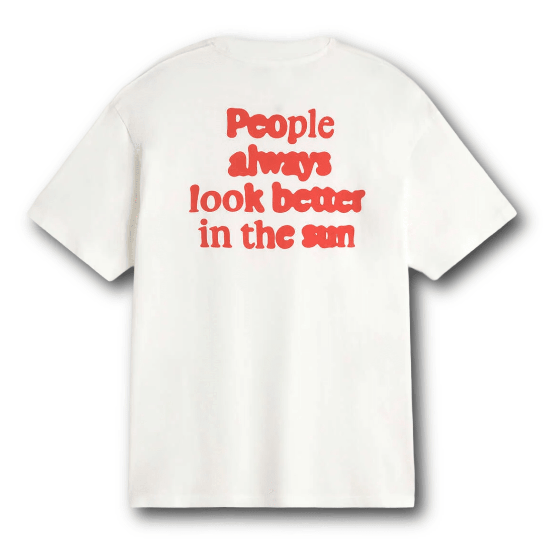 Thinking Mu - People Aaron Tee - White/Red - Regent Tailoring Salisbury