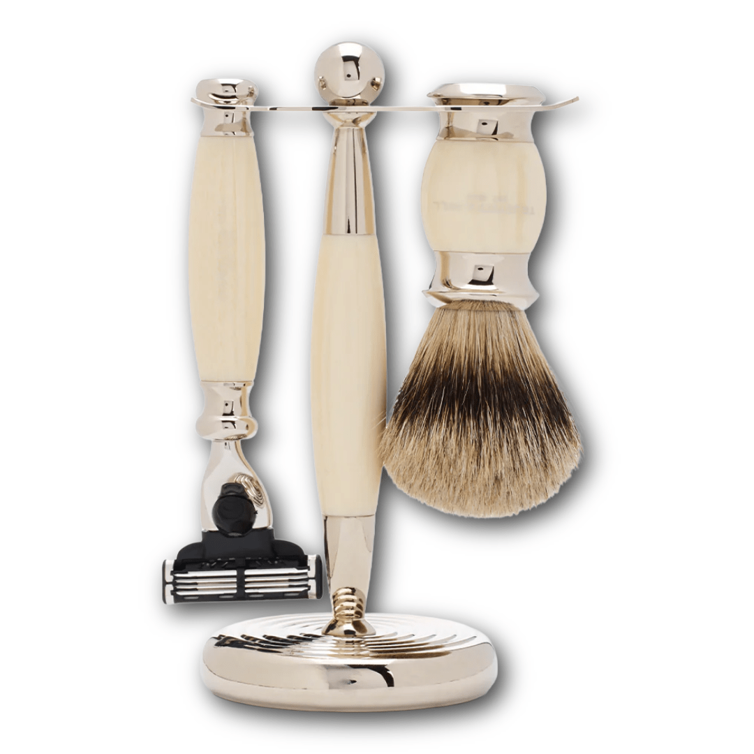 Truefitt & Hill - Edwardian Collection Shaving Set - Faux Ivory - Regent TailoringTruefitt & Hill