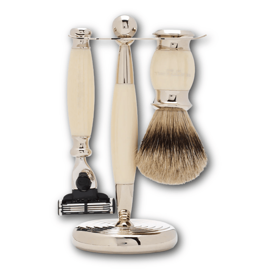 Truefitt & Hill - Edwardian Collection Shaving Set - Faux Ivory - Regent TailoringTruefitt & Hill
