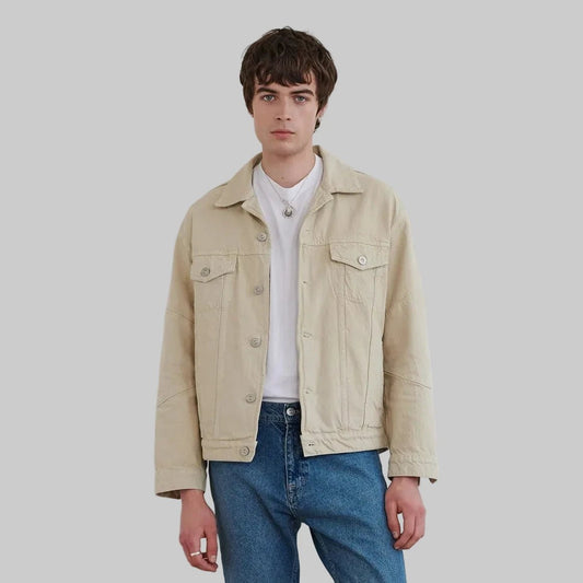 WALTER - Revere Denim Jacket - Stone - Regent TailoringWalter