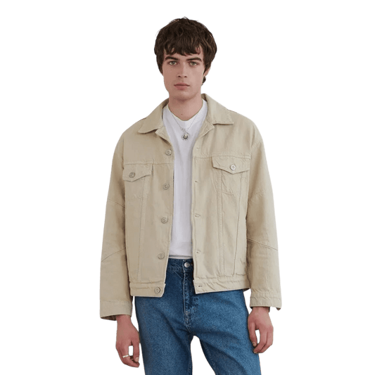 WALTER - Revere Denim Jacket - Stone - Regent Tailoring Salisbury