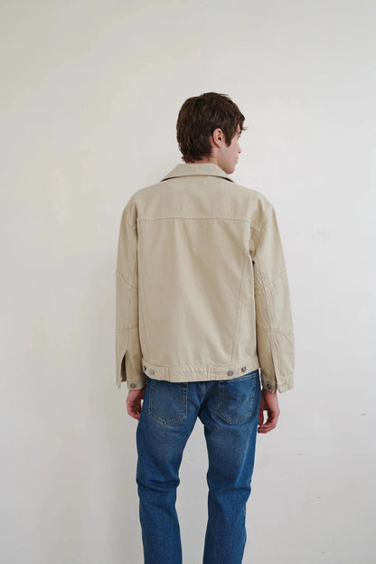 WALTER - Revere Denim Jacket - Stone - Regent Tailoring Salisbury