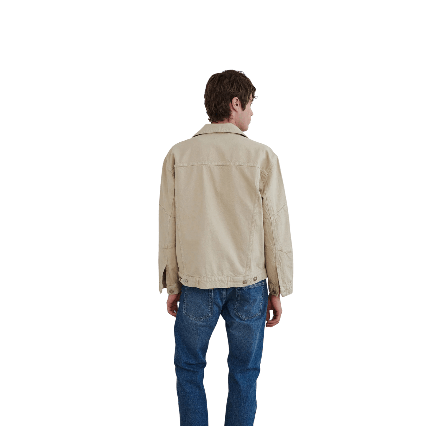 WALTER - Revere Denim Jacket - Stone - Regent Tailoring Salisbury