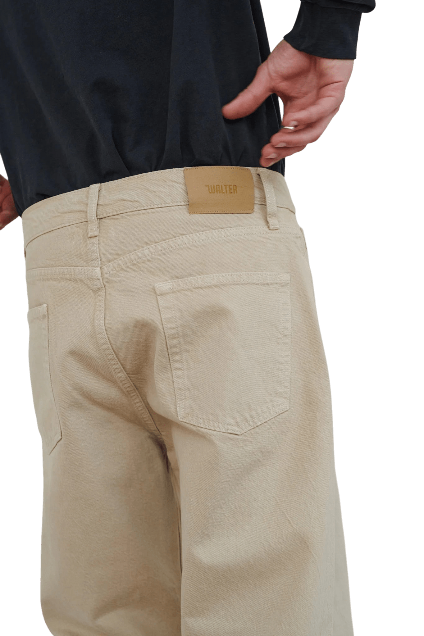 WALTER - Super Relax Denim Jeans - Stone - Regent Tailoring Salisbury