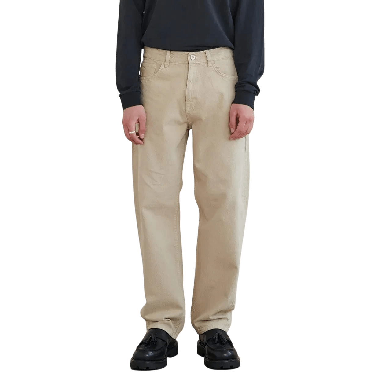 WALTER - Super Relax Denim Jeans - Stone - Regent Tailoring Salisbury