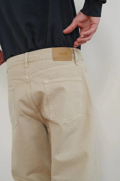 WALTER - Super Relax Denim Jeans - Stone - Regent Tailoring Salisbury