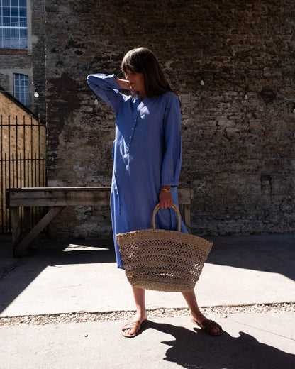 Bibico - Viva Day Dress - Blue Check