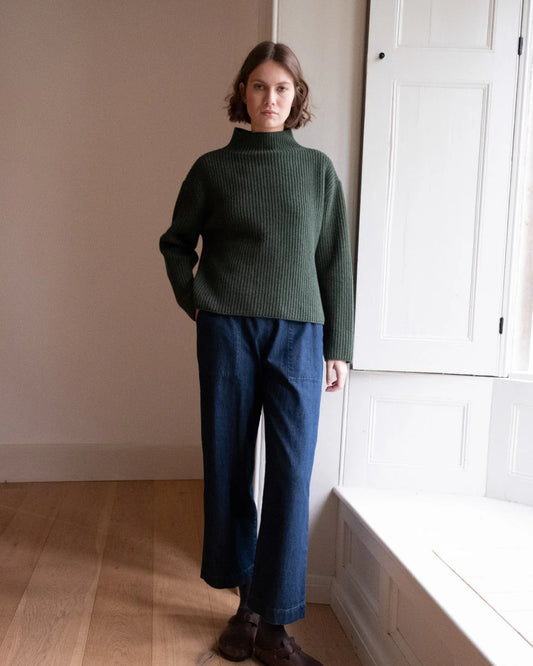 Bibico - Anna Wide Leg Trouser -Denim