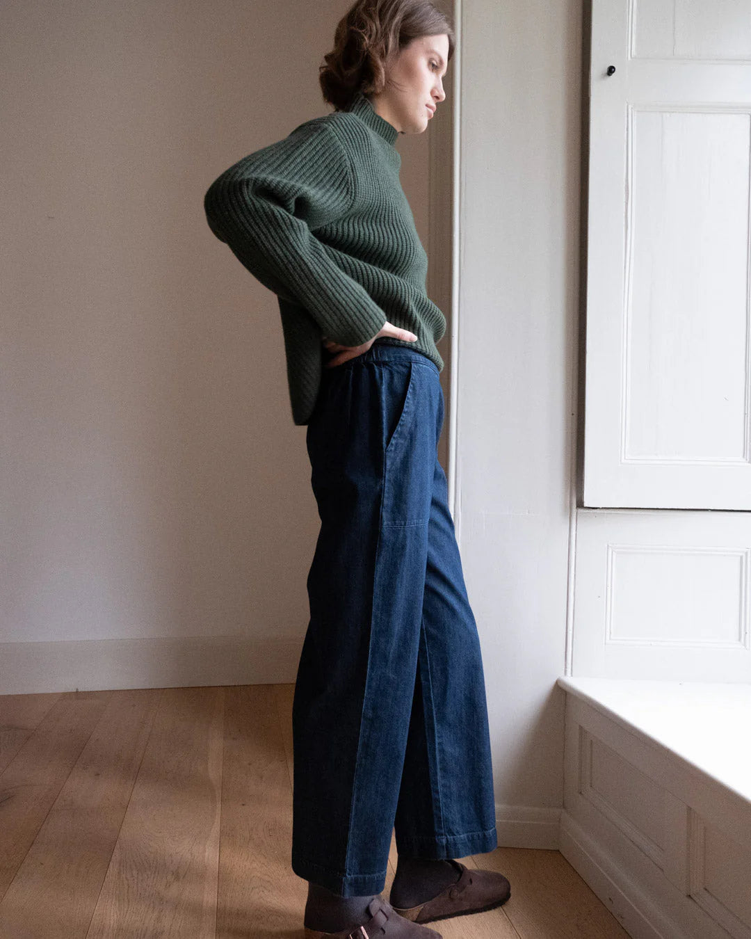 Bibico - Anna Wide Leg Trouser -Denim