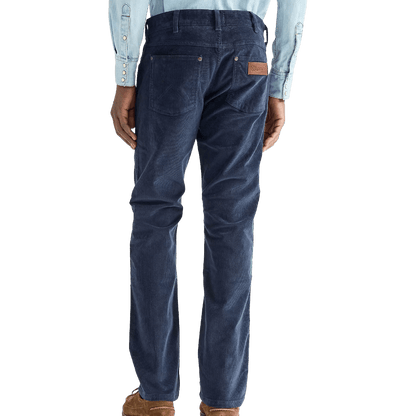 Wrangler - Greensboro Corduroy Straight Trousers - Mood Indigo - Regent Tailoring Salisbury