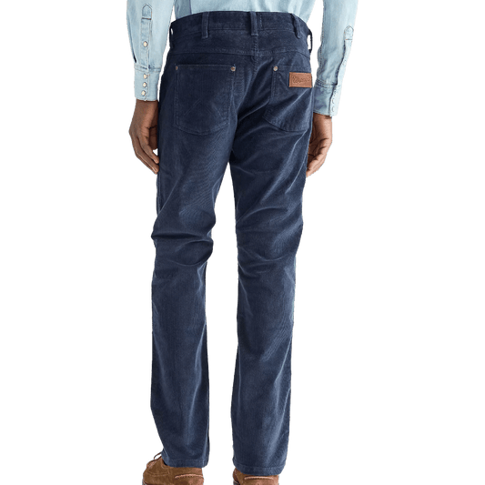 Wrangler - Greensboro Corduroy Straight Trousers - Mood Indigo - Regent Tailoring Salisbury
