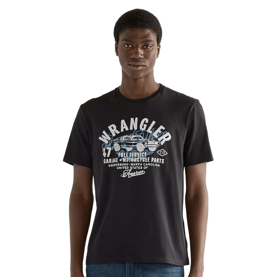 Wrangler - Regular Americana Tee - Black Beauty - Regent Tailoring Salisbury