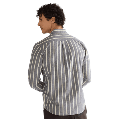 Wrangler - Regular One Pocket Shirt - Dark Sapphire Stripe - Regent Tailoring Salisbury
