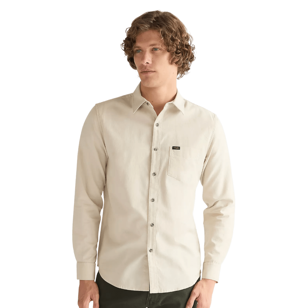 Wrangler - Regular One Pocket Shirt – Pelican - Regent Tailoring Salisbury