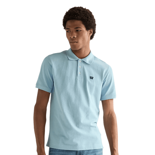 Wrangler - Regular Polo Shirt - Forget Me Not - Regent Tailoring Salisbury