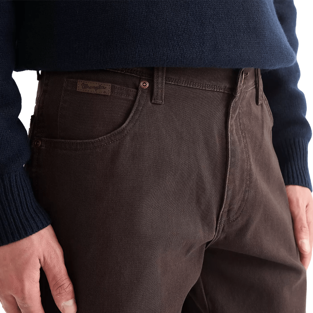 Wrangler - Texas Authentic Straight - Chocolate Torte - Regent Tailoring Salisbury