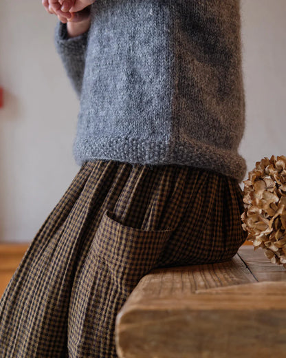 Bibico - Nora Skirt - Khaki Check