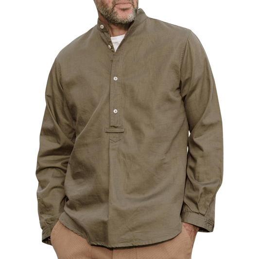 Yarmouth Oilskins - The Admiralty Shirt - Cotton - Olive - Regent Tailoring Salisbury
