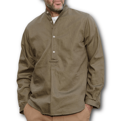 Yarmouth Oilskins - The Admiralty Shirt - Cotton - Olive - Regent TailoringYarmouth Oilskins