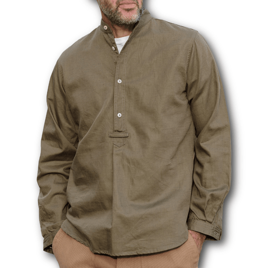 Yarmouth Oilskins - The Admiralty Shirt - Cotton - Olive - Regent Tailoring Salisbury