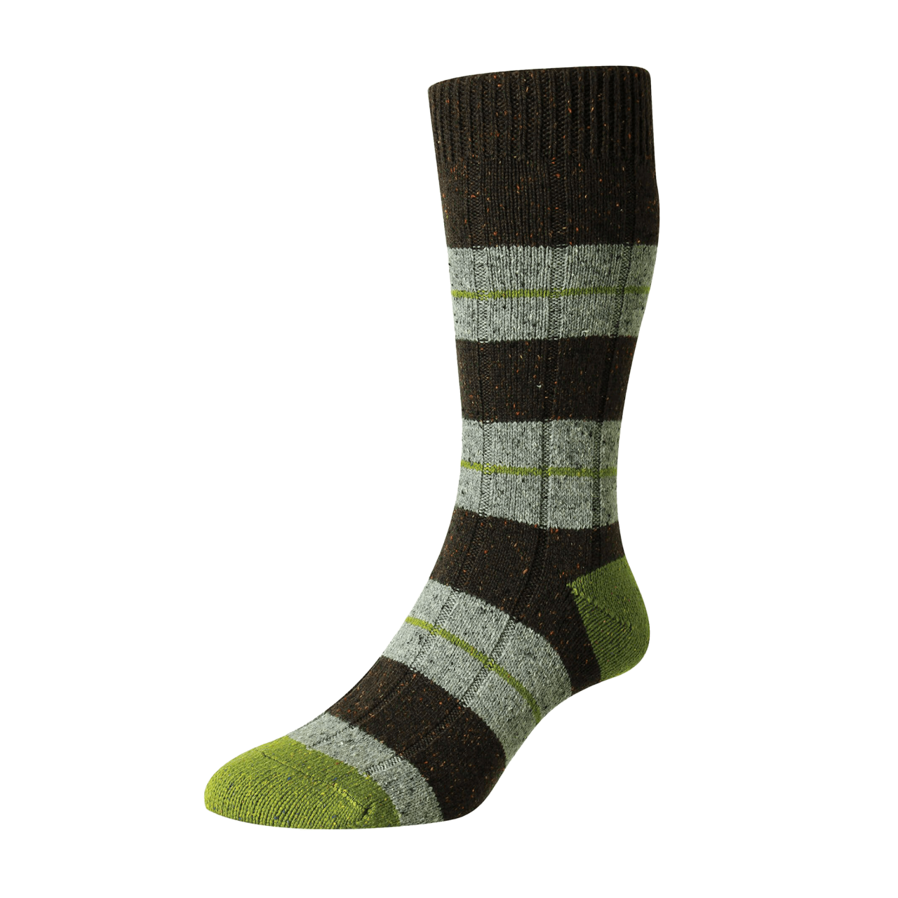 Scott-Nichol - Bayfield - Wool Socks - Dark Brown Fleck