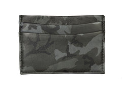 Regent - Camouflage Card Holder - Black/ Grey w/ Tweed Lining