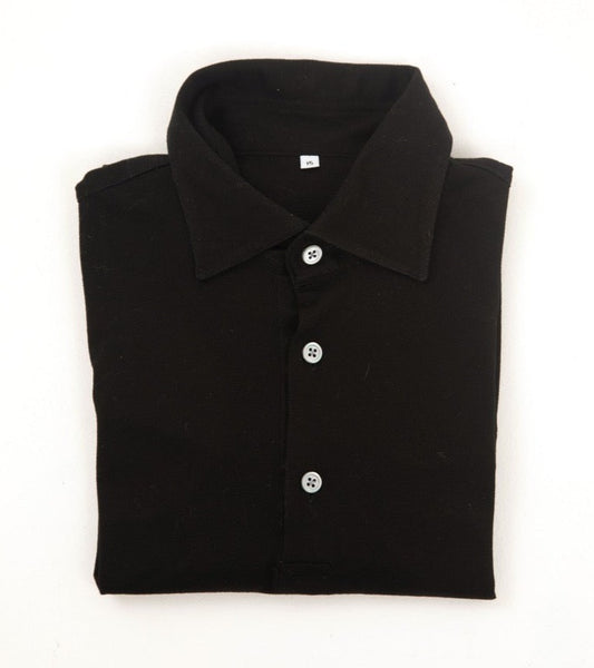 Regent - Polo Shirt - Short Sleeve - Fine Italian Cotton - Black